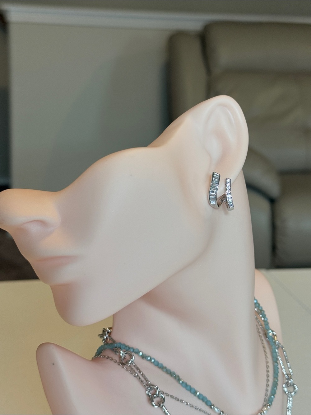 S925 Silver CZ Earrings